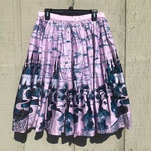 Pinup couture pink castle print NWT size L